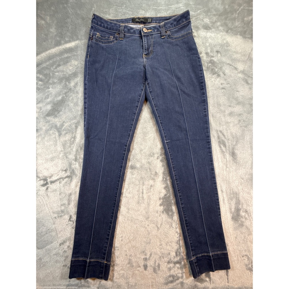 Poetic Justice Womens Ceci Cigarette Jeans Dark Wash Blue Slim Fit 29/29 Tailor